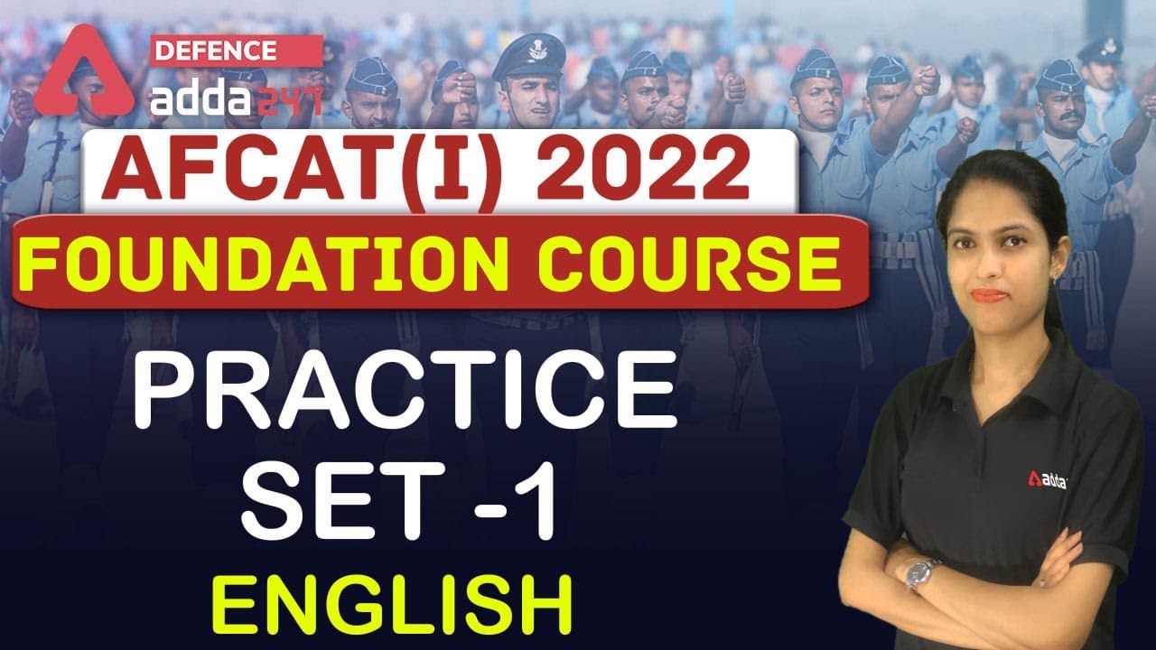 AFCAT 1 2022 | AFCAT English Preparation 2022 | Practice Set #1