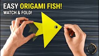 ORIGAMI FISH - easiest tutorial 