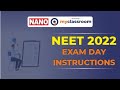 NEET 2022 EXAM DAY INSTRUCTIONS || Admit card, banned items, dress code || NANO -myClassroom