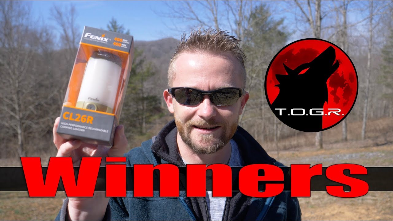 Winner Announcements - Fenix CL26R Lantern Giveaway