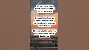 AI can turn your business data into a secret weapon.  #TechShorts #AIShorts #Shorts #TechTips