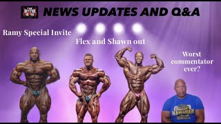 News Updates: Ramy Special Invite, Flex Lewis and Shawn Rhoden out, and Shawn Ray sucks