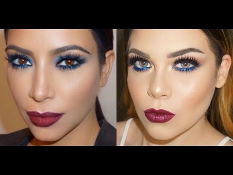 Vídeo: Tutorial De Look De Sombra Azul De Kim Kardashian