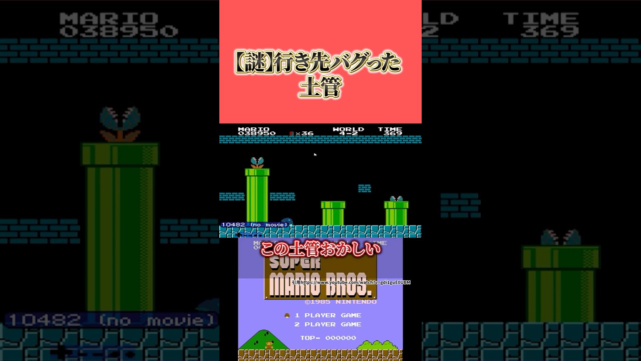 【スーパーマリオブラザーズ】入った瞬間、行き先が変わる土管の正体