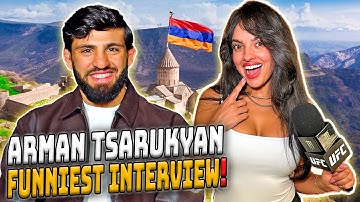 Arman Tsarukyan FUNNIEST interview + thoughts on fighting Islam Makhachev at UFC 311