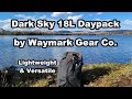 Dark Sky 18L Day Pack by WAYMARK Gear Co. Lightweight & Versatile