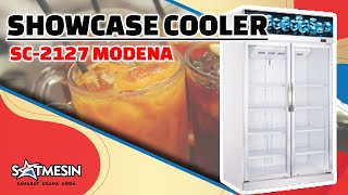 SC 2127 MODENA Showcase Cooler 1200 Liter Mesin Pendingin Makanan Minuman 2 Pintu