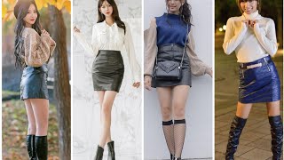 Glamorous and Andrew leather latex mini skirts designs ideas