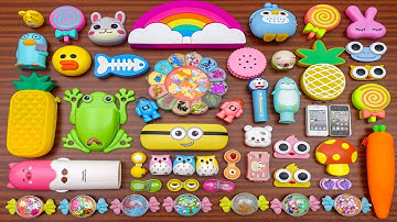 Mixing Random Things into Slime !!! Slimesmoothie Relaxing Satisfying Slime Videos