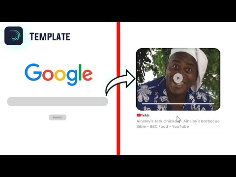 Google Search To YouTube Video Animation (Alight Motion)