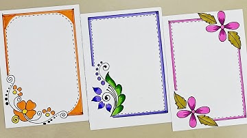 Border designs|Project work design|Project border design|Assignment front page design|Design borders