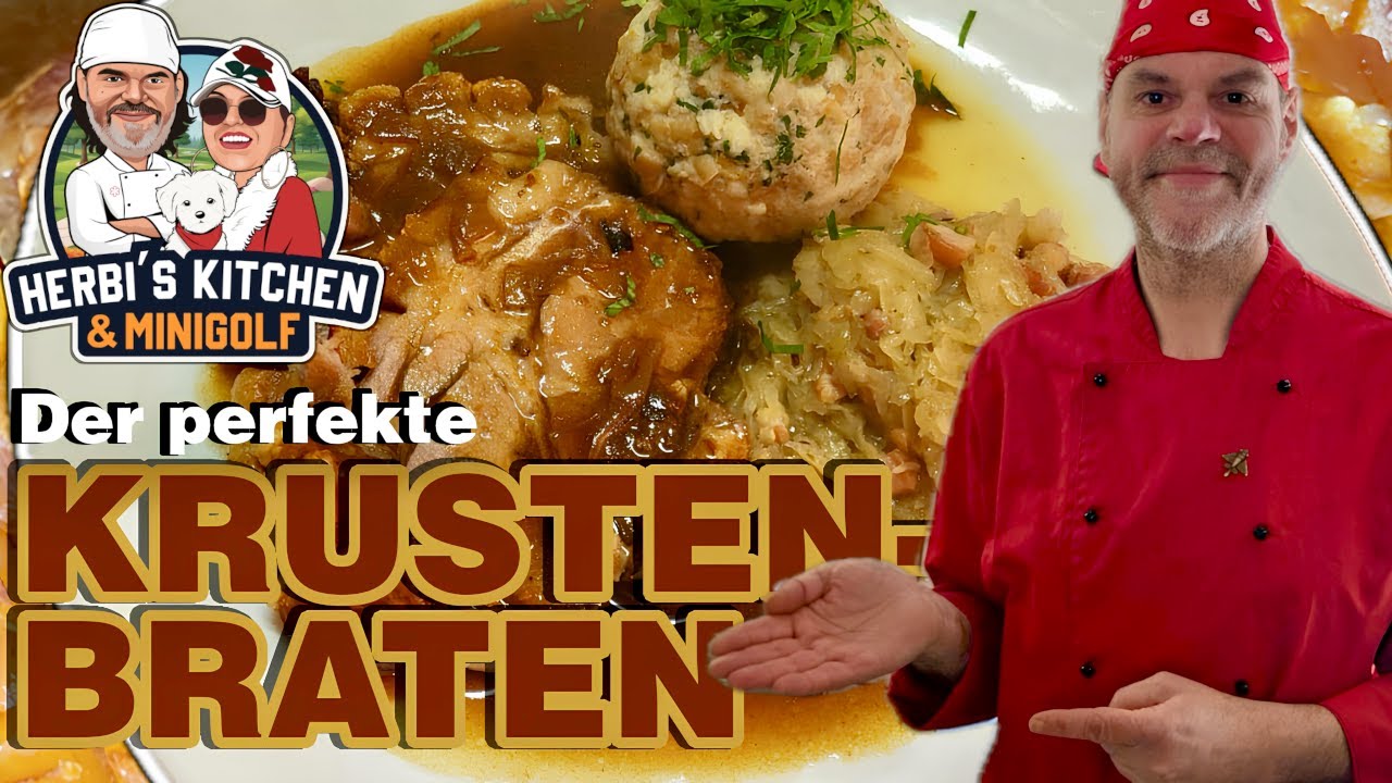 Der PERFEKTE Krustenbraten mit Bärlauchknödel – Saftiges Schweinebraten Festtagsrezept aus Bayern!