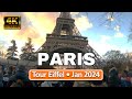 Paris, France • Eiffel Tower • Jan 3, 2024 • 4K Virtual Tour