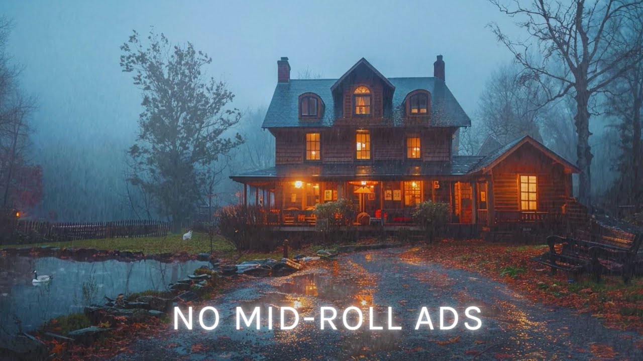 Pouring Rain at a Farmhouse 🐔 Cozy Rain Sounds for Sleeping - YouTube