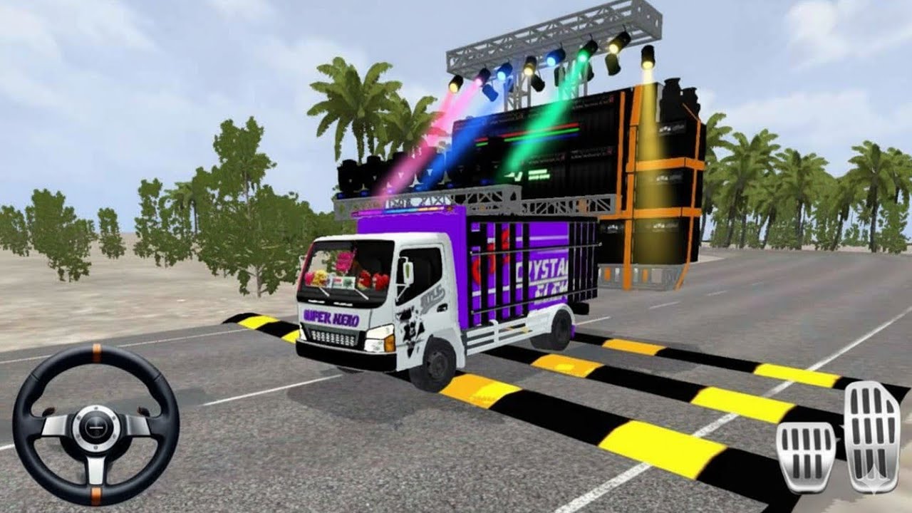 Bus Simulator Indonesia - Dj Truck Mod Bussid Gameplay | Speed Breaker Map - Bus Game Android Game 