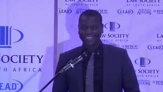 LSSA AGM Clips Keynote Speaker Minister of Justice and Correctional Service R Lamola