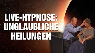Unglaubliche Heilungen durch das Unterbewusstsein: LiveHypnose mit Dr. Preetz vor laufender Kamera