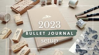2023 Bullet Journal Yearly Setup 🦋 | Plan with me