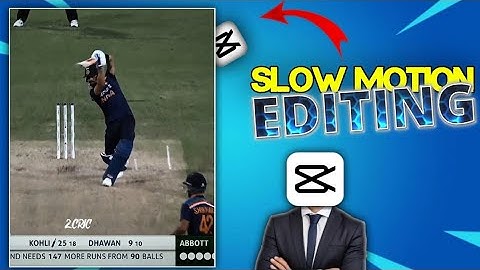 How to Make Slow motion video editing in CapCut|Cricket Video Editing |Capcutedit|