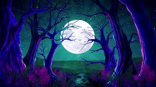 Moonlight in Forest 01 Background 4K 60Frs | Visual Wonderland