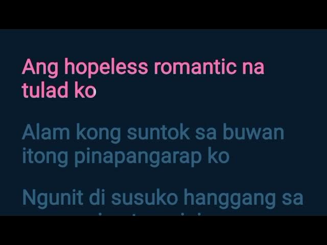 Hopeless Romantic – Daryl Ong (Karaoke Version)