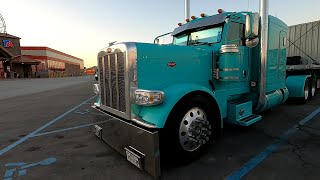 SWEET Blue Peterbilt 389 Parked At Iowa 80 Truck Stop