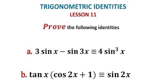 Verifying trigonometric identities| Grade 12 Maths exam practice questions