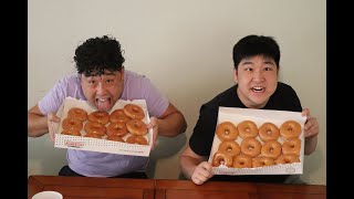 12 Krispy Kreme Donuts Challenge