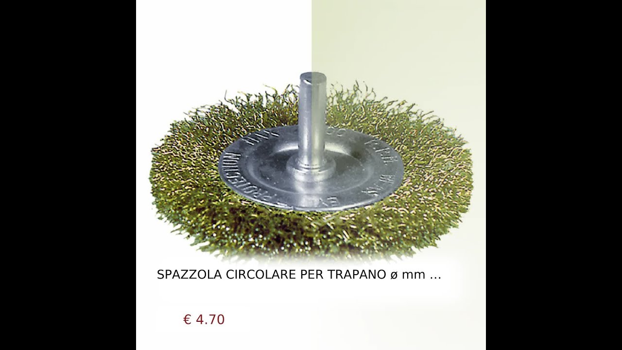 Spazzola A Ruota In Filo Per Trapano Dexter Per Spolveratura Fine Fili Di Ottone Crimpati