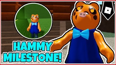 How to get "HAMMY MILESTONE" BADGE + HAMSTER MORPH/SKIN in PIGGY RP CUSTOMS ROLEPLAY! - ROBLOX