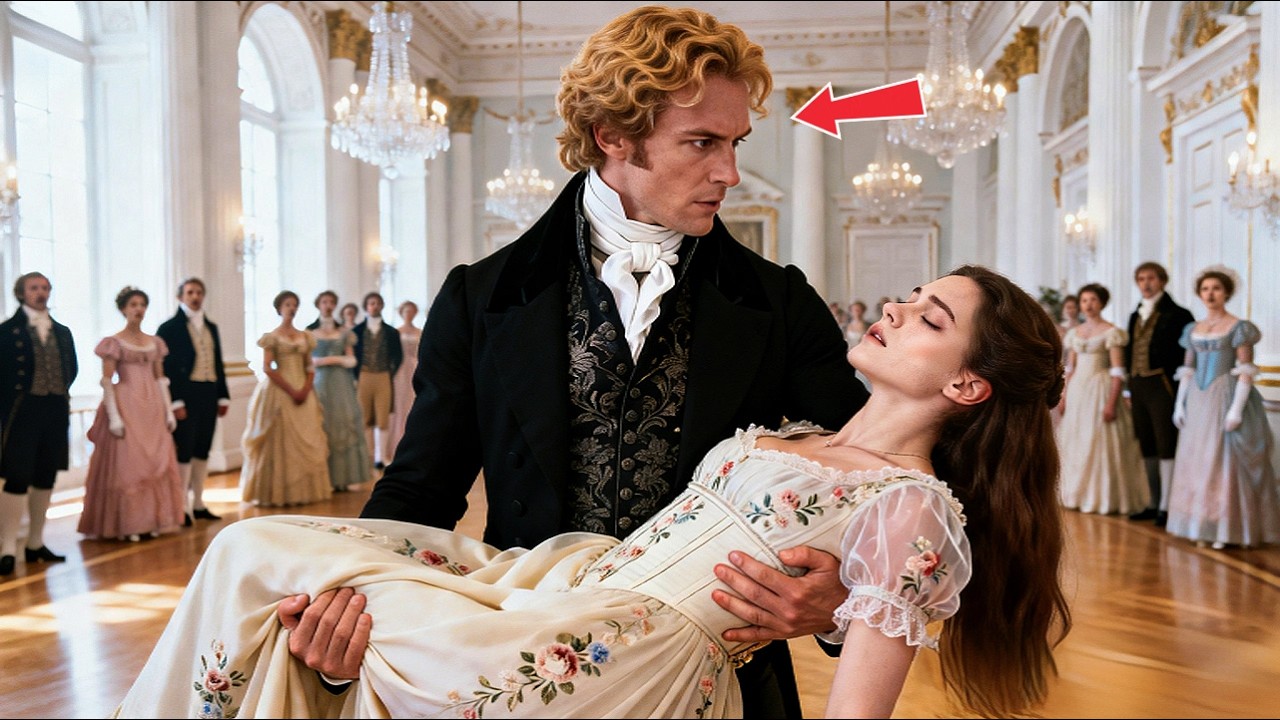 🥀🎩TOO BRUISED TO STAND, SHE COLLAPSED IN THE BALLROOM — AND THE DUKE’S GENTLE HANDS CHANGED HER FATE