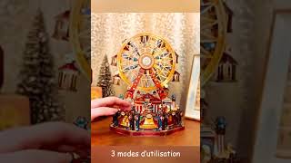 Puzzle 3D en Bois « Grande Roue Musicale » – Maquette lumineuse à assembler