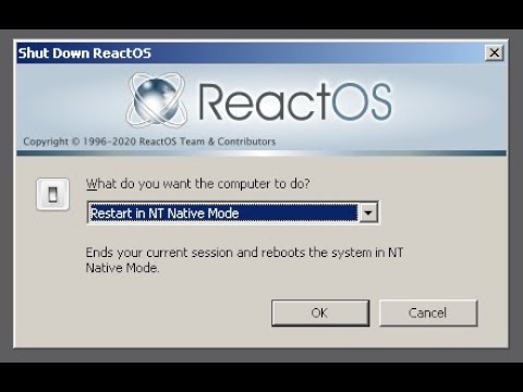 ReactOS Experimental Boot to NT Native Mode Demo