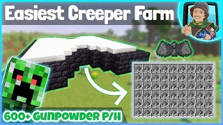 Minecraft Easiest Starter Creeper Farm Tutorial 1.17 600 Gunpowder Ph