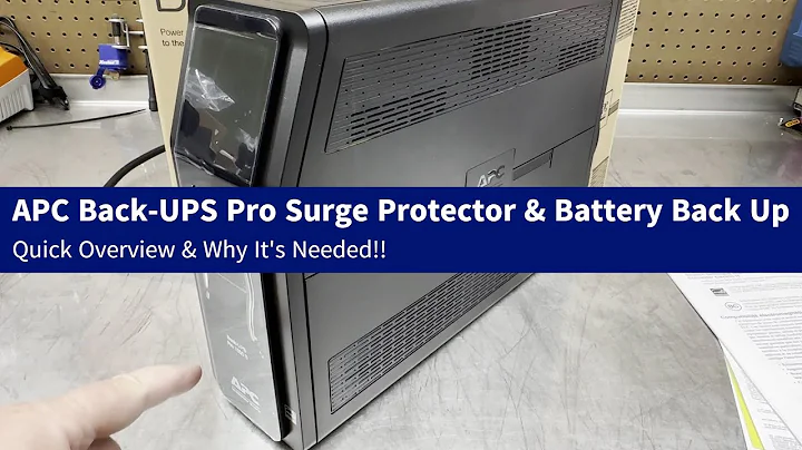 APC Back UPS Pro 1500S Surge Protection & Battery Back Up for Computers & Electronics Quick Review!