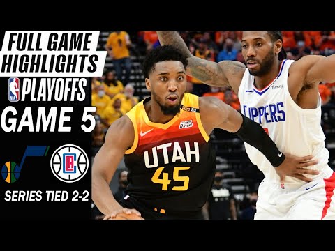 LA CLIPPERS VS UTAH JAZZ FULL GAME 5 HIGHLIGHTS NBA PLAYOFFS NBA 2K21