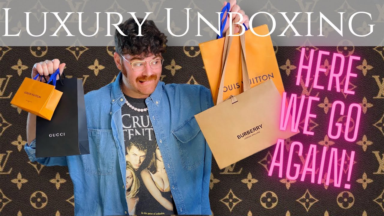 Luxury Shopping Haul, Unboxing Louis Vuitton, Gucci, Burberry