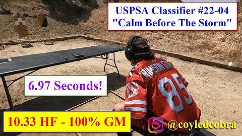 #uspsa Classifier CM 22-04 "Calm Before The Storm" 100% Grandmaster Run #uspsaclassifier #beretta