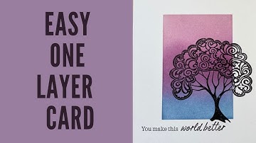 One layer card short video