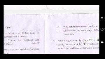 📚3) may 2017 DBMS PGDCA kuk University