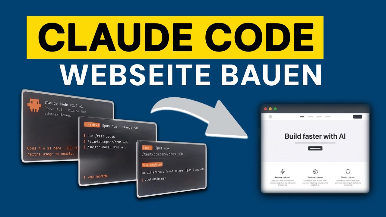 Claude Code: 0 Zeilen Code, fertige Website
