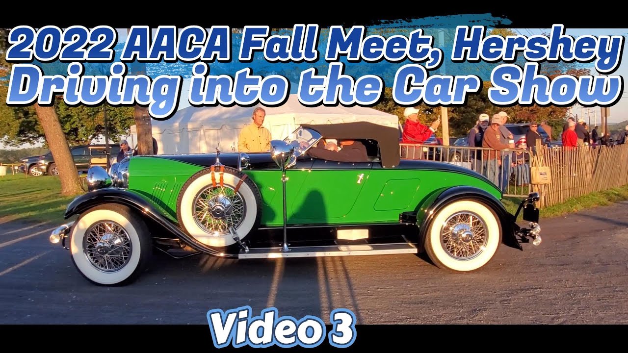 2022 AACA Fall Meet Driving into the Car Show Video 3 YouTube