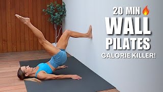 20 MIN FAT BURNING WALL PILATES WORKOUT