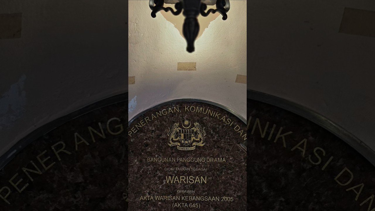 Visited an old Gothic-style theatre in Kuala Lumpur 🎭🏛️ #theatre