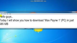 How to download 'MAX PAYNE ' game in just 585 MB . screenshot 4