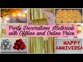 पार्टी डेकोरेशन Items For Birthday, Anniversary, Engagement Party Trendy! Party Decoration at Home