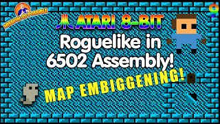 Let's Make EdVenture #9: Map Expansion -- Coding a Roguelike in Atari 8-bit Assembly Wealth