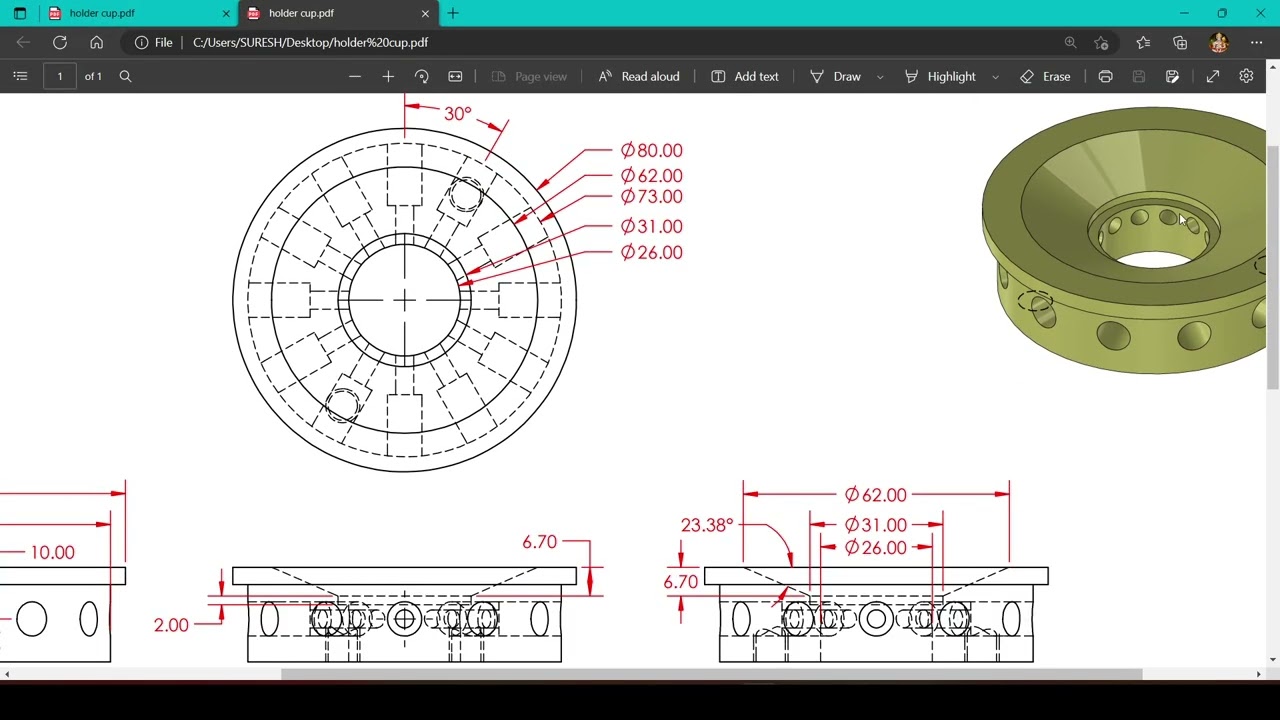solidworks tutorial for beginners exercise 1 | solidworks tutorial