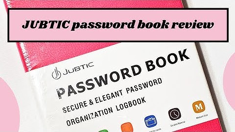Review / First Impressions of the the JUBTIC password book