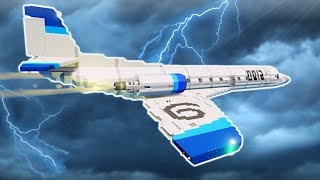HAUNTED SUPERSONIC PLANE FLIES INTO STORM!  Stormworks Multiplayer Gameplay